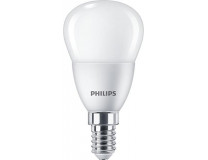 LED žiarovka, E14, malá guľa, P45, 5W, 470lm, 2700K, PHILIPS "CorePro"