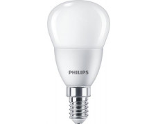 LED žiarovka, E14, malá guľa, P45, 5W, 470lm, 4000K, PHILIPS "CorePro"