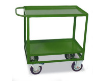 Prepravný vozík, dvojúrovňový, nosnosť 200 kg, zelený