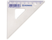 Pravítko, trojuholníkové, plastové, 45 stup., 8,5 cm, DONAU