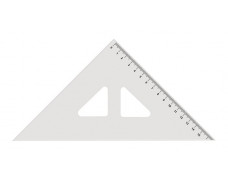 Pravítko, trojuholníkové, plastové, 45 °, KOH-I-NOOR