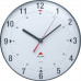 Nástenné hodiny, 25 cm, ALBA "Classic", priehľadné sivé