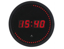 Nástenné hodiny, LED displej, 30 cm, ALBA "Horled", čierne