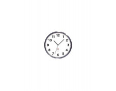 Nástenné hodiny, exteriérové, 35,5 cm, ALBA "Horextra", strieborné