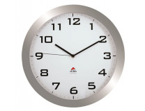 Nástenné hodiny, 38 cm, ALBA "Horissimo", striebrorné