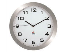 Nástenné hodiny, 38 cm, ALBA "Horissimo", striebrorné