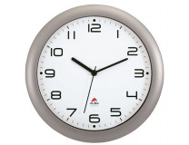 Nástenné hodiny, 30 cm, ALBA "Hornew", strieborná