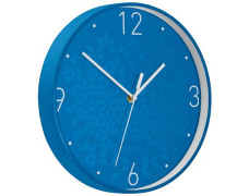 Nástenné hodiny, 29 cm, LEITZ "Wow", modrá