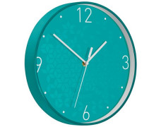 Nástenné hodiny, 29 cm, LEITZ "Wow", ľadovo modrá