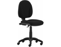 Kancelárska stolička, čalúnená, čierny podstavec, "1040 MEK", čierna