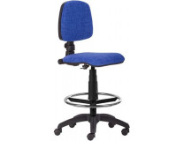Kancelárska stolička, s opierkou na nohy, "Bora", modrá