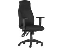 Manažérska stolička, poťah: mesh, čierny podstavec, vysoké operadlo, "HUFO", čierna, s kolieskami