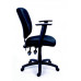 Kancelárska stolička, čalúnená, čierny podstavec, MaYAH "Active"