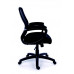 Kancelárska stolička, s opierkami, čalúnená, operadlo: sieťovina, čierny podstavec, MaYAH "Smart"