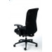 Manažérska stolička, s opierkami rúk, čierne čalúnenie, operadlo: sieťový materiál, čierny podstavec, MAYAH "Jumpy"