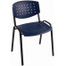 Konferenčná stolička, plastová s dierkami, "Taurus PN Layer " čierna
