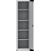 Kovová skriňa, 1-dverová, sivá, 4 police, 1950 x 505 x 400 mm