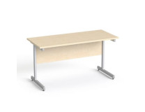 Písací stôl, so sivými kovovými nohami, 140x70cm, MAYAH "Freedom SV-26", javor