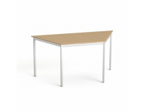 Stôl, univerzálny, s kovovými nohami, tvar lichobežníka, 75x150/75 cm, MAYAH "Freedom SV-41", jaseň