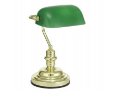 Stolová lampa, 60 W, "Banker", zelená