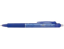 Gumovacie pero PILOT, klikacie, 0,25 mm, odstrániteľné písmo, PILOT "Frixion Clicker" 05, modrý