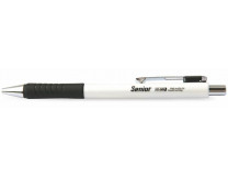 Guľôčkové pero, 0,4 mm, stláčací mechanizmus, FLEXOFFICE "Senior", čierne