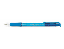 Guľôčkové pero, 0,4 mm, stláčací mechanizmus, FLEXOFFICE "EasyGrip", modré