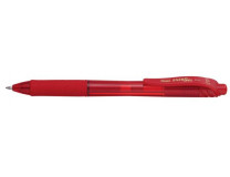 Gélové pero, 0,35 mm, stláčací mechanizmus, PENTEL "EnerGelX BL107", červená