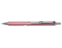 Roller, 0,35 mm, stláčací mechanizmus, telo pera: ružová, PENTEL "EnerGel BL-407" modrá