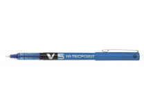 Roller, 0,3 mm, ostrý hrot, s vrchnákom, PILOT "Hi-Tecpoint V5", modrá