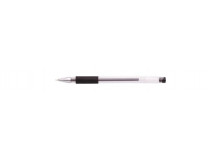 Gélové pero, 0,5 , s vrchnákom, ICO "Gel-Ico", čierne