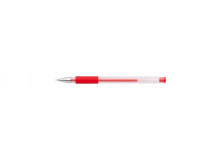 Gélové pero, 0,5 , s vrchnákom, ICO "Gel-Ico", červené