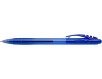 Gélové pero, 0,5 mm, stláčací mechanizmus, ICO "Gel-X", modré