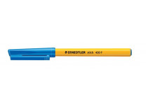 Guľôčkové pero, 0,3 mm, s vrchnákom, STAEDTLER "Stick 430 F", modré