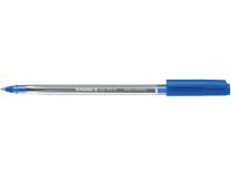 Guľôčkové pero, 0,5 mm, s vrchnákom, SCHNEIDER "Tops 505 M", modré