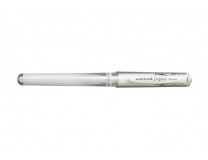 Gélové pero, 0,6 mm, s vrchnákom, UNI, "UM-153 Signo Broad", biele