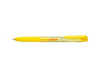 Gélové pero, 0,35mm, stláčací mechanizmus, UNI "UMN-155N", zlatá-žltá