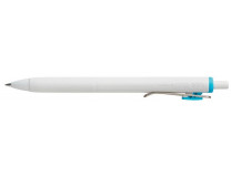 Gélové pero, 0,25 mm, stláčací mechanizmus, UNI "Uni-ball one", nebovo-modrá