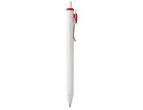Gélové pero, 0,25 mm, stláčací mechanizmus, UNI "Uni-ball one", červená