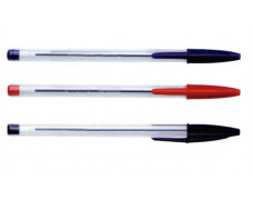 Guličkové pero, 0,7 mm, s uzáverom, VICTORIA, čierne