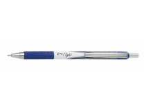 Guľôčkové pero, 0,34 mm, stláčací mechanizmus, ZEBRA "Z-Grip Flight", modrá