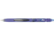 Guľôčkové pero, 0,27 mm, stláčací mechanizmus, ZEBRA "OLA", modré