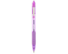 Guľôčkové pero, 0,27 mm, stláčací mechanizmus, ZEBRA "Z-Grip Smooth", fialové