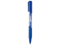 Guľôčkové pero, 1,0 mm, stláčací mechanizmus, trojhranný tvar, KORES "K6-M", modrá