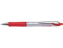 Guľôčkové pero, 0,25 mm, stáčací mechanizmus, kovový klip, PILOT "Acroball", červené