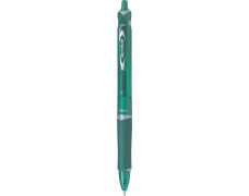Guľôčkové pero, 0,25 mm, stláčací mechanizmus, PILOT "Acroball", zelené