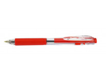 Guľôčkové pero, 0,35 mm, stláčací mechanizmus, PENTEL "BK437", červená