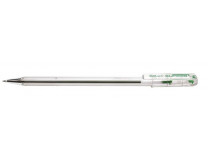Guľôčkové pero, 0,35 mm, s vrchnákom, PENTEL "Superb BK77", zelená