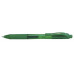Gélové pero, 0,35 mm, stláčací mechanizmus, PENTEL "EnerGelX BL107", zelená