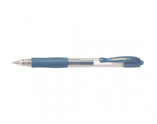 Gélové pero, 0,32 mm, stláčací mechanizmus, PILOT "G-2 Metallic", modré